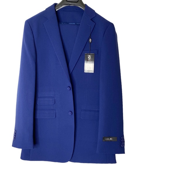 Ike Behar Other - NWT Ike Behar Boys 2-pc Royal Blue Suit Blazer Jacket Pants Size 18
